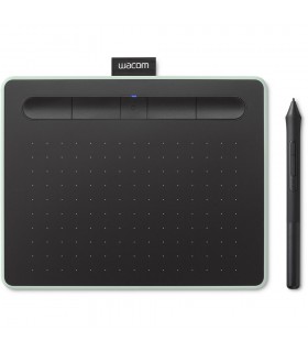 قلم نوری Wacom مدل Intuos Bluetooth - Small - CTL-4100WLE-N - رنگ سبز مغز پسته‌ای