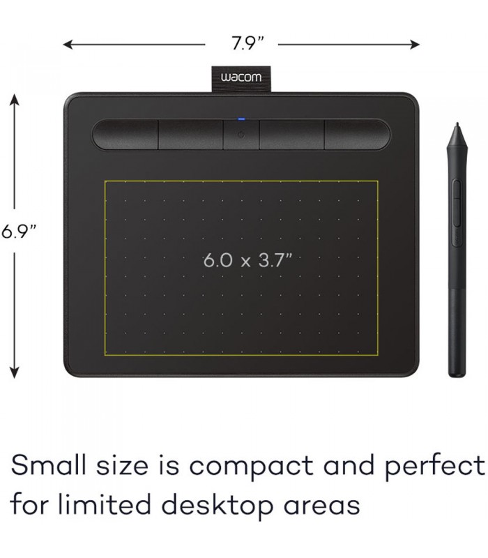 قلم نوری Wacom مدل Intuos Bluetooth - Small - CTL-4100WLK-N - رنگ مشکی
