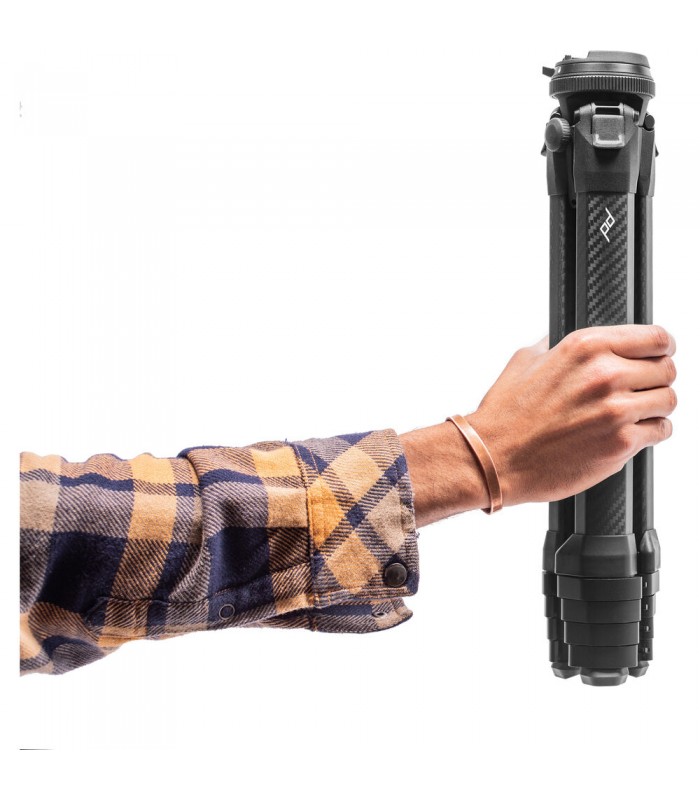 سه‌پایه فیبر کربنی پیک دیزاین مدل Peak Design Travel Tripod - TT-CB-5-150-CF-1