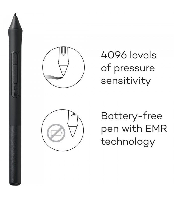 قلم نوری Wacom مدل Intuos Medium - CTL-6100K-B رنگ مشکی