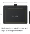 قلم نوری Wacom مدل Intuos Medium - CTL-6100K-B رنگ مشکی