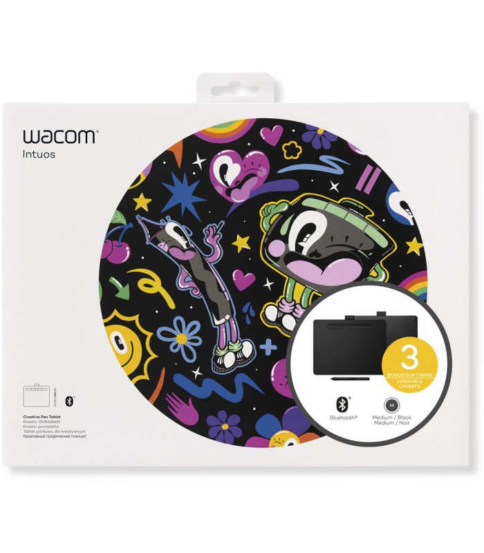 قلم نوری Wacom مدل Intuos Medium Bluetooth - CTL-6100WLK-N رنگ مشکی