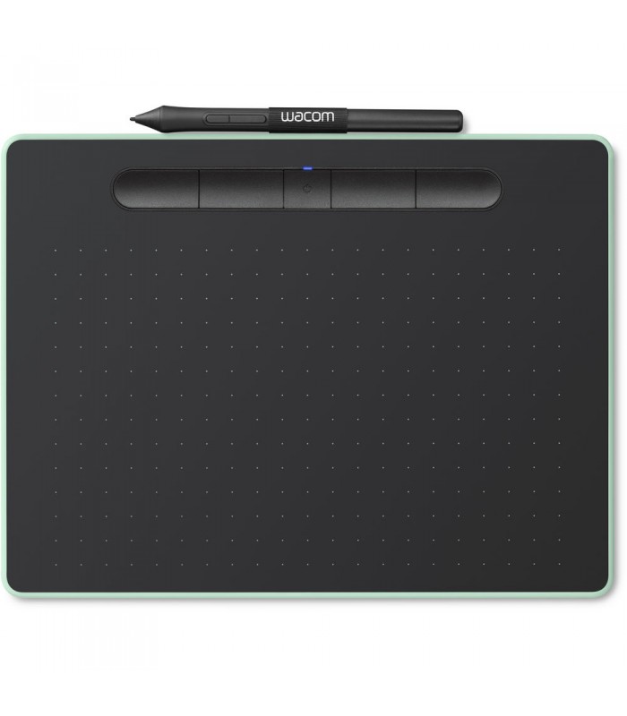 قلم نوری Wacom مدل Intuos Medium Bluetooth - CTL-6100WLKE-N رنگ سبز مغز پستهای