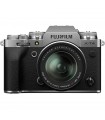دوربین بدون آینه فوجی فیلم Fujifilm X-T4 با لنز ۵۵-۱۸ میلی‌متر - رنگ نقره‌ای