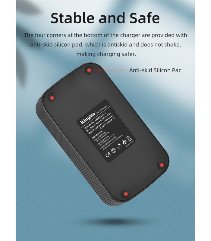 شارژر باتری Kingma مناسب برای شارژ دو باتری LP-E17