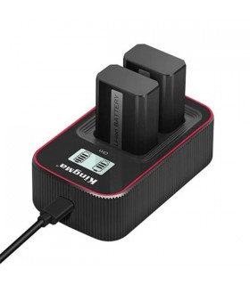 شارژر باتری Kingma مناسب برای شارژ دو باتری NP-FW50