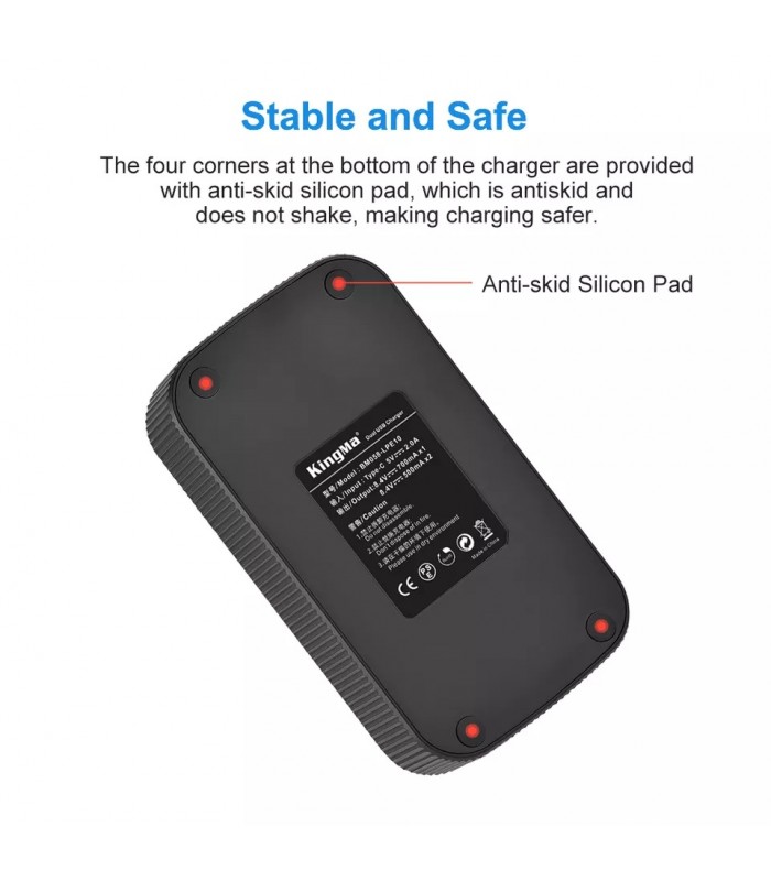 شارژر باتری Kingma مناسب برای شارژ دو باتری LP-E10