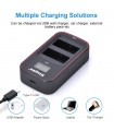 شارژر باتری Kingma مناسب برای شارژ دو باتری LP-E8