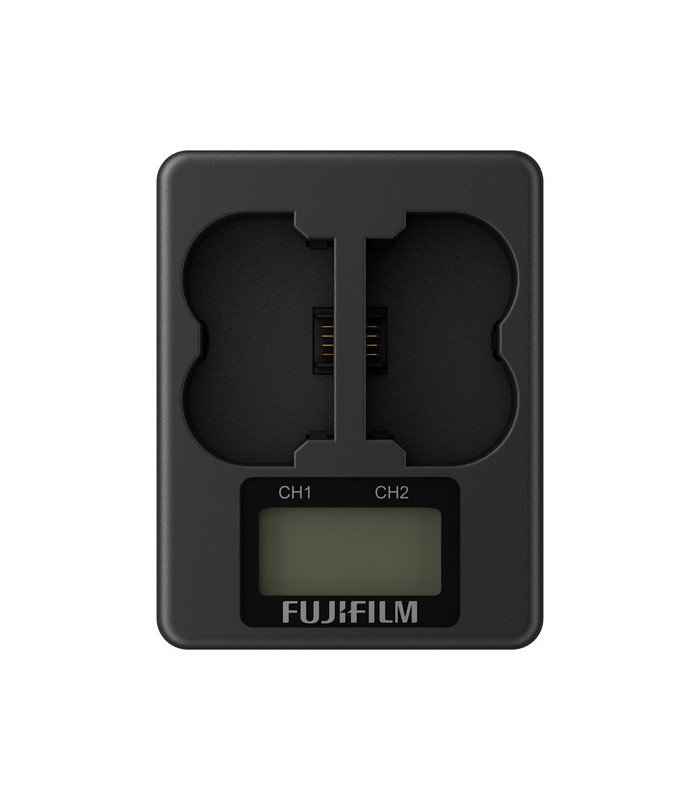 شارژر باتری فوجی‌فیلم مدل BC-W235 مناسب برای شارژ دو باتری NP-W235