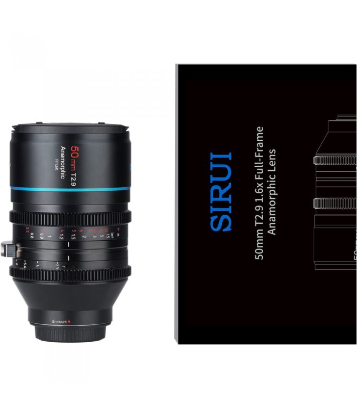 لنز Sirui 50mm T2.9 Full Frame 1.6x Anamorphic مانت E سونی