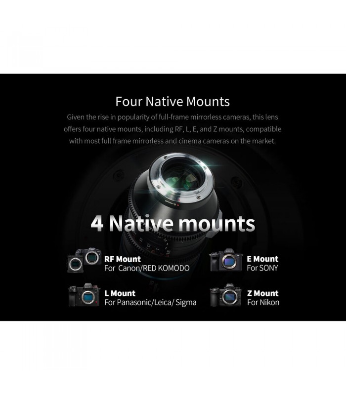 لنز Sirui 75mm T2.9 Full Frame 1.6x Anamorphic مانت E سونی