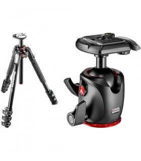سه‌پایه آلومینیومی مانفروتو مدل MT190XPRO4 همراه با هد MHXPRO-BHQ2 XPRO