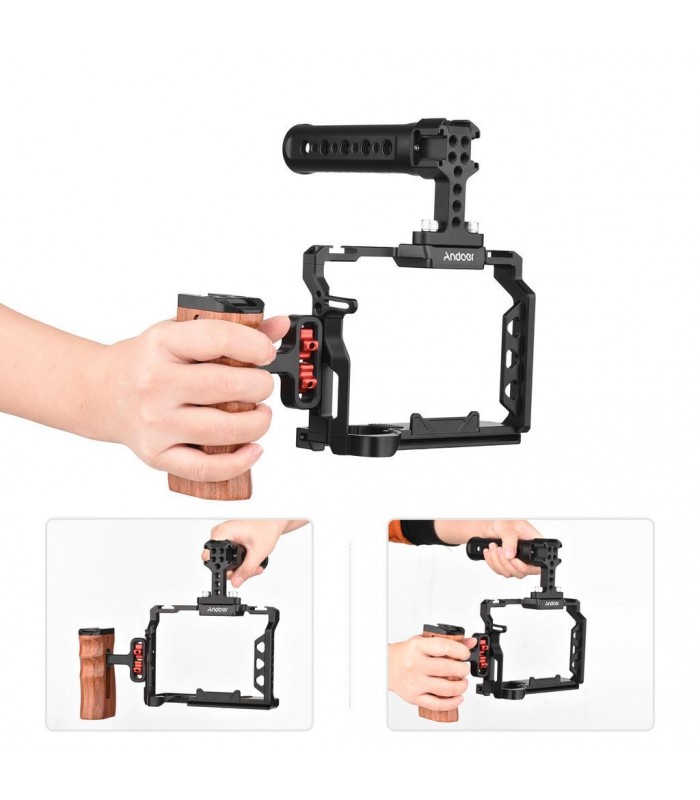کیج دوربین Andoer مناسب برای دوربین‌های سونی A7R III، A7 II و A7 III