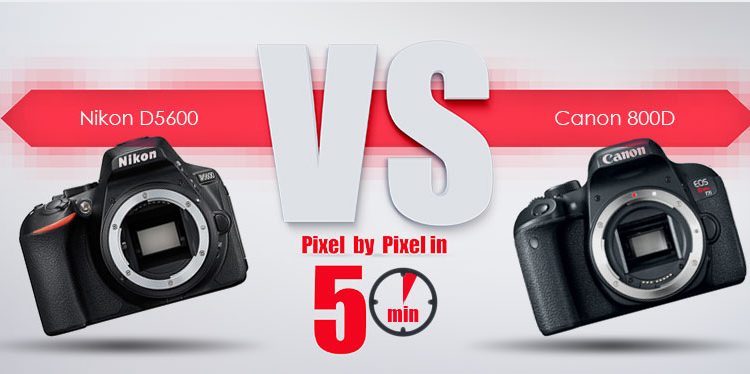 Nikon D5600 vs Canon 800D