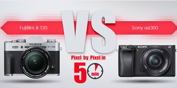 مقایسه Sony a6300 در برابر Fujifilm X-T20