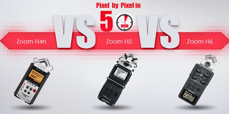 قسمت دوم: مقایسه رکوردر Zoom H4n و Zoom H5 و Zoom H6