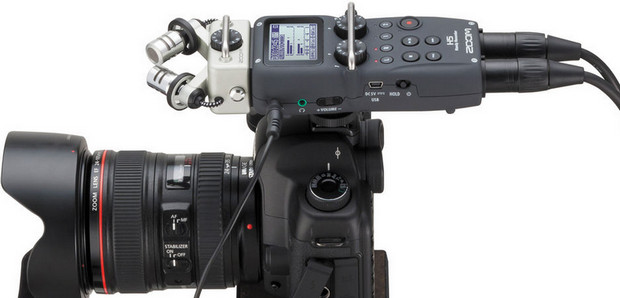 وصل کردن Zoom H5 به دوربین 