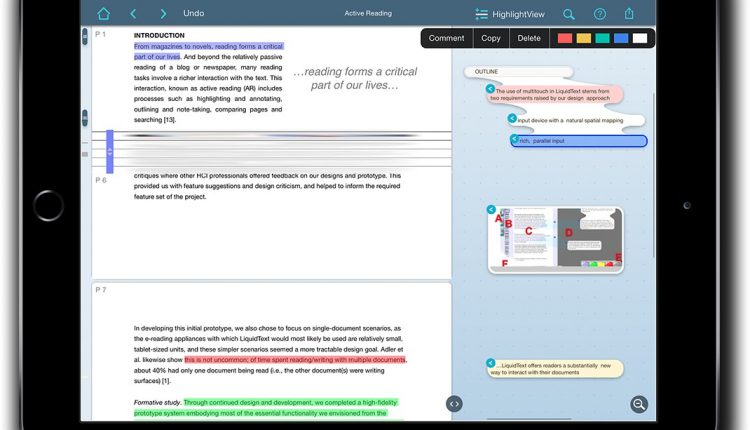 اپلیکیشن LiquidText