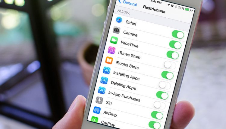 قابلیت Restrictions در iOS