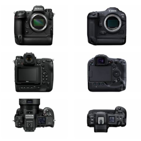 طراحی بدنه دوربین‌‌های Canon R3 و Nikon Z9