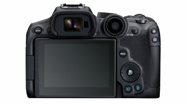 قسمت پشتی دوربین EOS R7 کانن