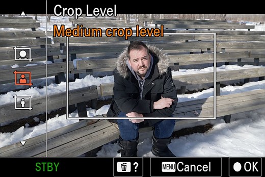 حالت کادربندی خودکار دوربین Sony ZV-E1