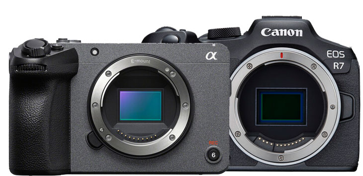 مقایسه دوربین‌ سونی FX30 با دوربین کانن R7