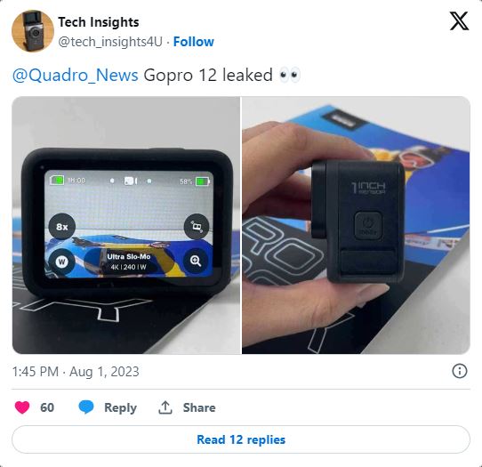 توییت در مورد گوپرو هیرو ۱۲