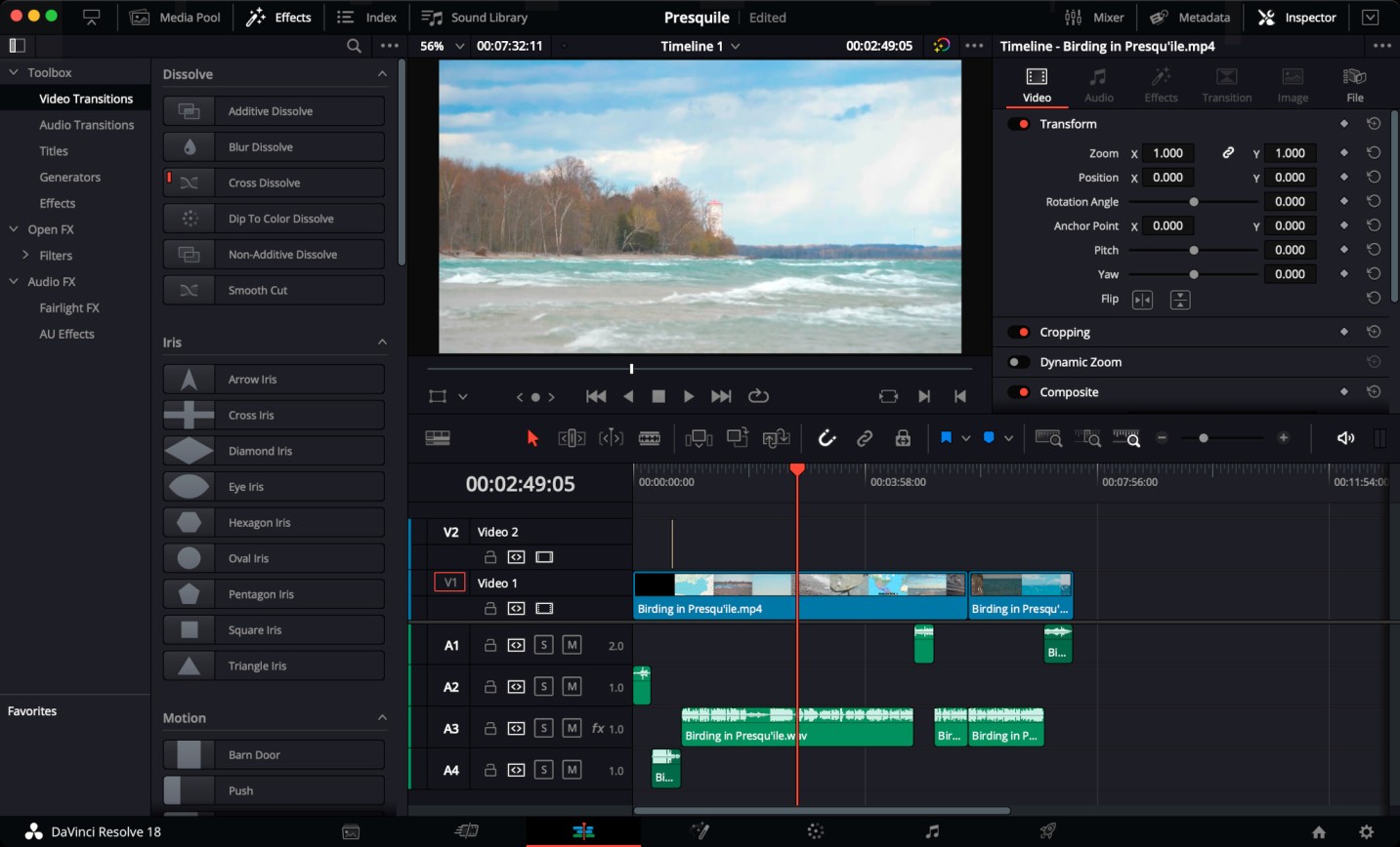 نر‌م‌افزار Davinci Resolve