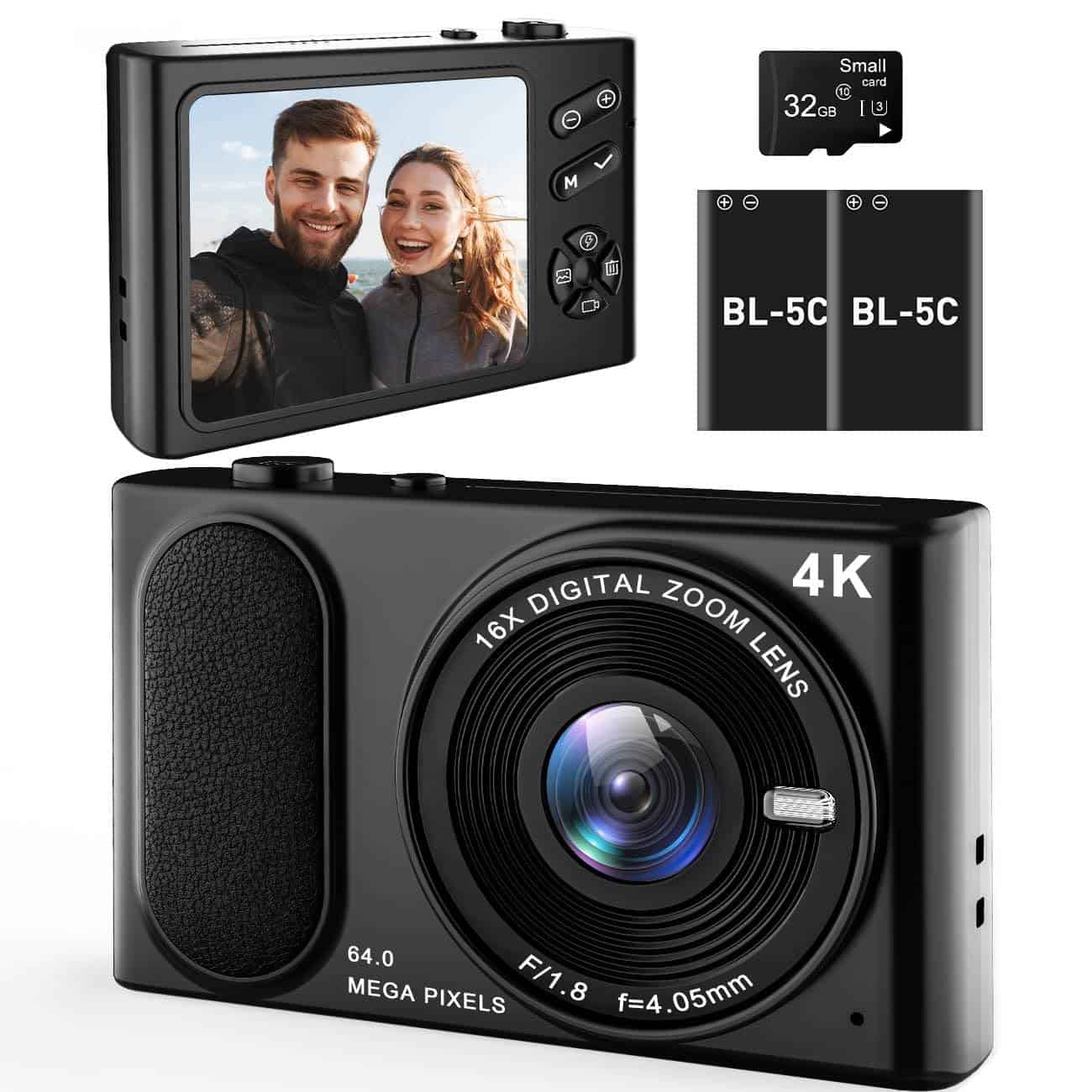 TAOQQI 4K Compact Camera