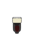 فلاش روی دوربین